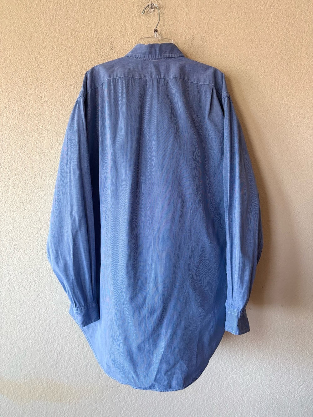 Polo Golf Blue Striped Button-Front Long Sleeve Shirt Men’s Large - Picture 9 of 11